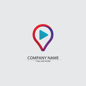 Location icon,Map logo for maps google maps, sign, route, position, symbol .. Illustrazione stock