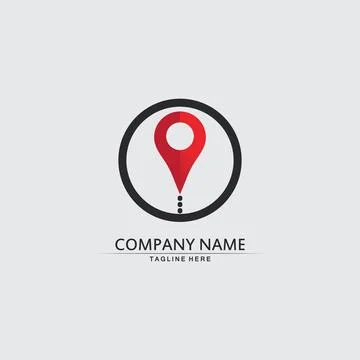 Location icon,Map logo for maps google maps, sign, route, position, symbol .. Illustrazione stock