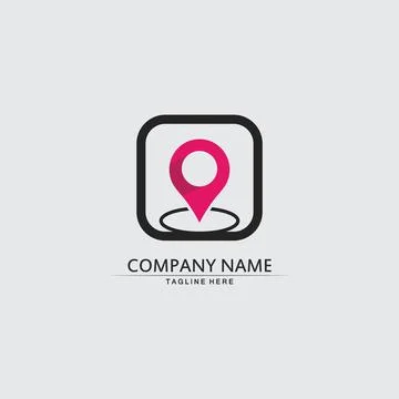 Location icon,Map logo for maps google maps, sign, route, position, symbol .. Illustrazione stock