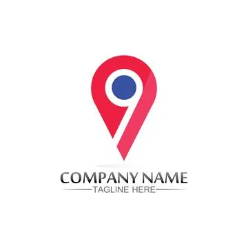 Location icon,Map logo for maps google maps, sign, route, position, symbol .. Illustrazione stock