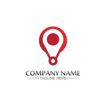 Location icon,Map logo for maps google maps, sign, route, position, symbol .. Illustrazione stock