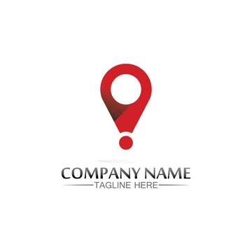 Location icon,Map logo for maps google maps, sign, route, position, symbol .. Illustrazione stock