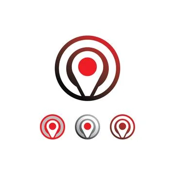 Location icon,Map logo for maps google maps, sign, route, position, symbol .. Illustrazione stock