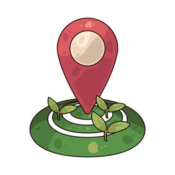 Location illustration Illustrazione stock