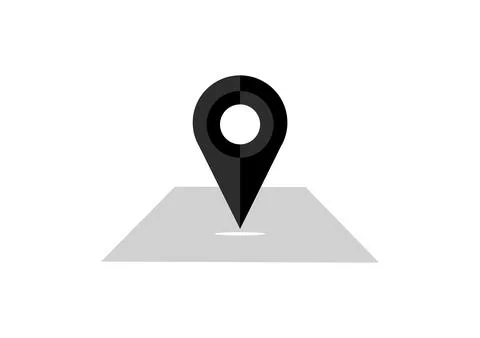 Location indicator Icon on map Stock Illustration