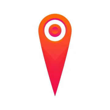 Location logo element design template icon Stock Illustration