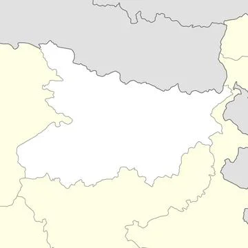 Location map of Bihar is a state of India Stock Illustration