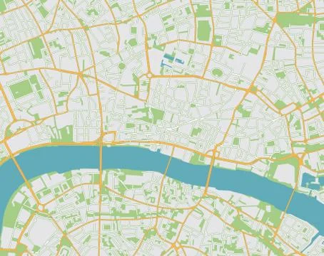 Location map of city Stock Illustration