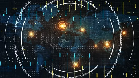 Location Map Flashes-1 Stock-Footage 169922965