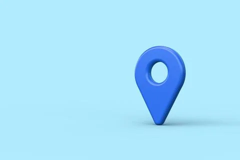 Location map icon. 3d render Stock Illustration