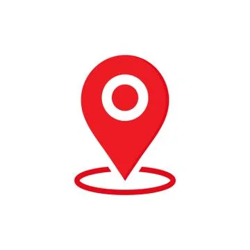 Location map icon, gps pointer mark. Vector EPS 10 Stock Illustration