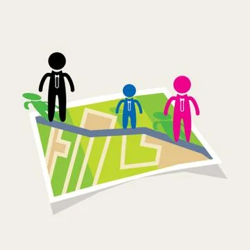 Location map Stock Illustration