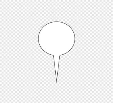 Location, map marker icon. Gray Vector illustration, flat design on a transpa Stock Illustration