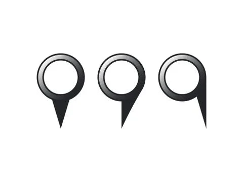 Location, map marker icon. Vector illustration, flat design. Stock Illustration