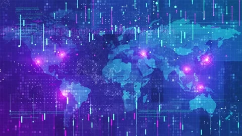 Location Map Neon-1 Stock Footage 169923469