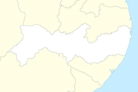 Location map of Pernambuco is a state of Brazil Stock Illustration