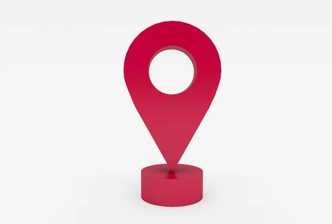 Location map pin gps pointer markers 3d illustration for destination minima.. 스톡 일러스트