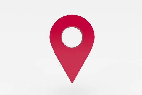 Location map pin gps pointer markers 3d illustration for destination minima.. Illustrazione stock