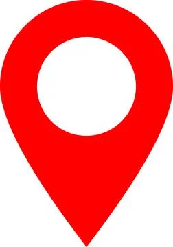Location Map Pin point Red icon, Map Point sign, map pin Stock Illustration