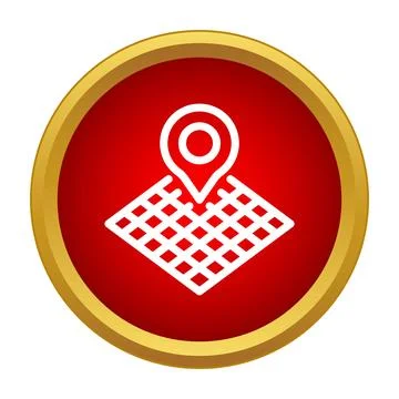 Location map pin pointer navigation icon design Ilustração Stock