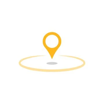 Location map pointer icon, place pin marker sign. Location pin icon Stockillustratie