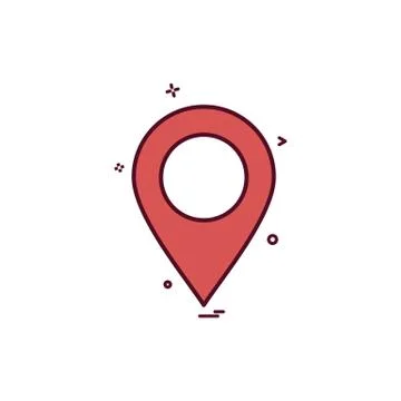 Location map tracking gps icon vector design Ilustración de archivo