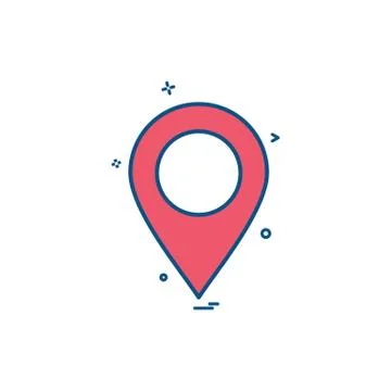 Location map tracking gps icon vector design Stock Illustration