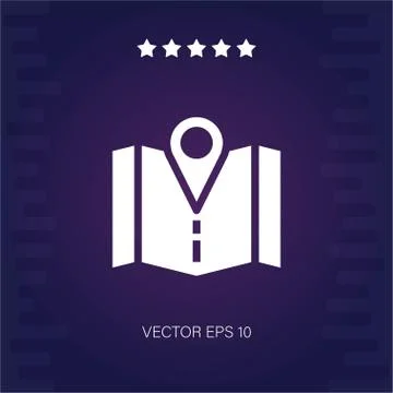Location map vector icon Stock Illustration