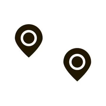 Location mark icon in trendy flat style isolated. Eps 10. Illustrazione stock