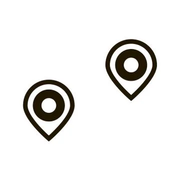 Location mark icon in trendy flat style isolated. Eps 10. Stock Illustration