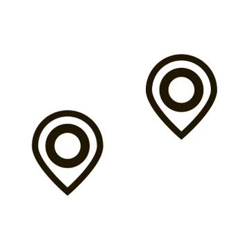 Location mark icon in trendy flat style isolated. Eps 10. Stock Illustration