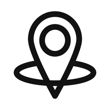 Location mark pointer pin locator on map vector Stockillustratie