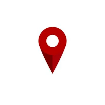 Location marker color vector flat icon Stock Illustration