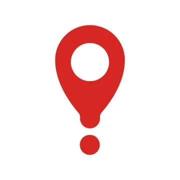 Location marker icon. Map pin icon. Vector illustration EPS 10. Stock Illustration