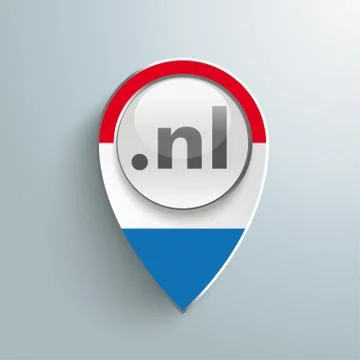 Location marker netherlands web Stock Illustration