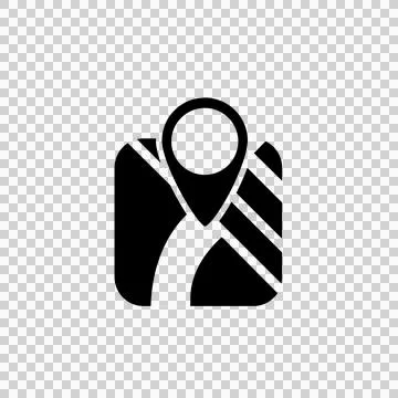 Location marker pin on map for navigation Stock Illustration