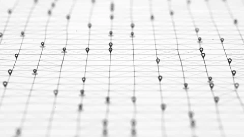 Location marker pin motion navigation seamless loop background Stock Footage 274413741