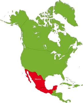 Location of mexico Stock Illustration