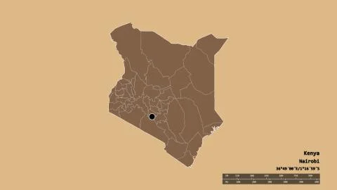 Location of Mombasa, county of Kenya. Pattern Stock Illustration