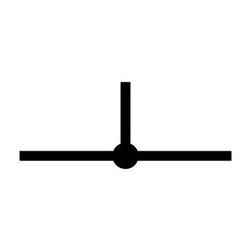 Location network segment black color icon . Stock Illustration