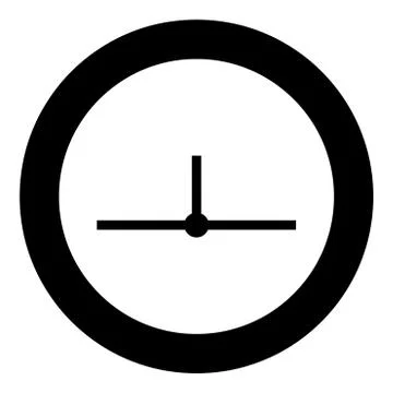 Location network segment icon black color in circle Illustrazione stock