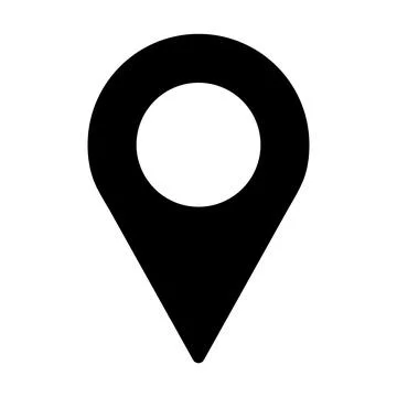 Location or map pin icon symbol Stock Illustration