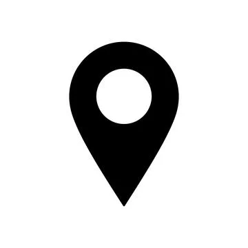 Location or map pin symbol Illustrazione stock