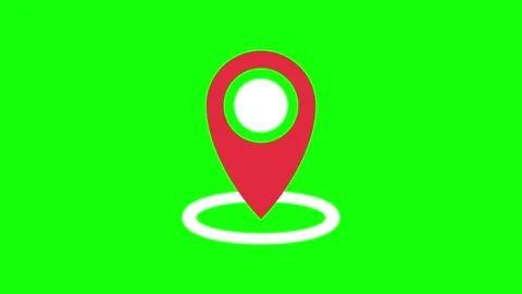 Location pin animated icon. Stock Footage 322214537