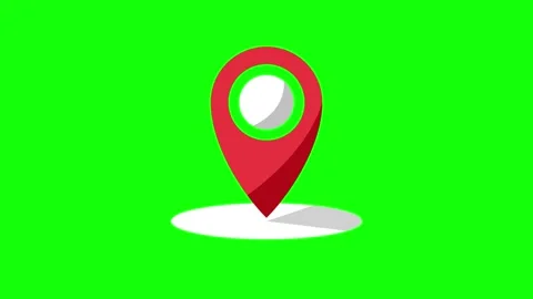 Location pin animated icon. Stock Footage 322214545