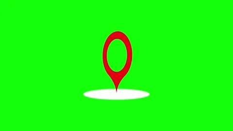 Location pin animated icon. Stock Footage 322214548
