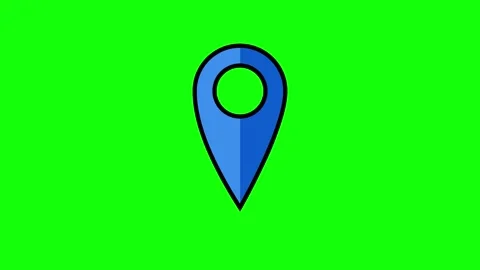 Location pin animated icon. Stock Footage 322214551
