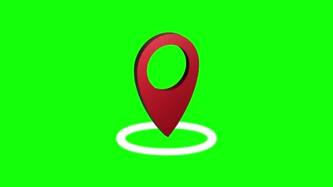 Location pin animated icon. Stock Footage 322214556