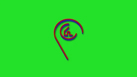 Location pin with house icon 3d animation isolated on green background Stock Footage 341460949