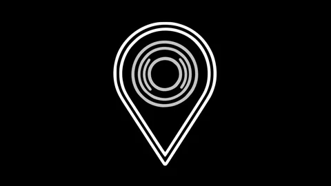 Location Pin Icon Animation Vector Vidéo 308633517